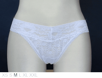 De Millus Pure lace lycra Brazilian thong