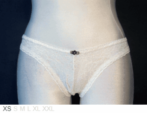 Doce Menta Stretch-lace Brazilian tanga