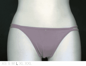 Elegance Lycra dual-string Brazilian bikini