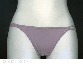Elegance Lycra dual-string Brazilian bikini