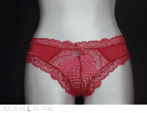 Elegance Lycra and lace Brazilian tanga