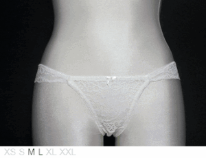 Elegance Pure lace Brazilian string bikini