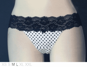 Elegance Lycra and lace Brazilian tanga