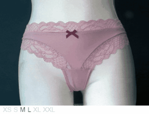 Elegance Poly and lace Brazilian tanga
