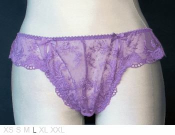 Elixir Lace and polyester thong