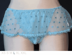 Elixir Thong with lace skirt