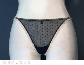 Elle MacPherson Sheer and lace G-string