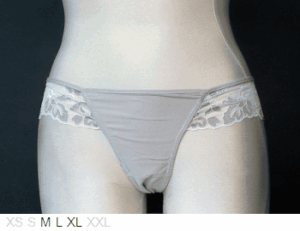 Ellipse Italian style poly and lace bikini