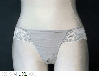 Ellipse Italian style poly and lace bikini