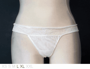 Ellipse Dual layer sheer thong