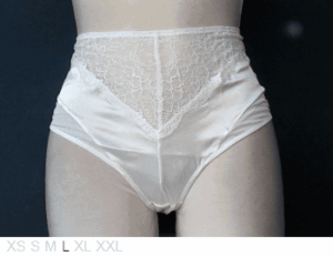 else Giverny high waist silk & lace brief