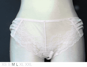 Eva Dual layer pleated sheer lace bikini