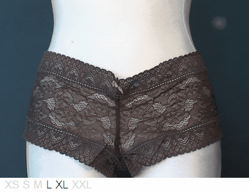 Fayreform Sheer and lace figurative shorty