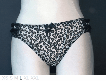 George Sheer bikini with side ruffles