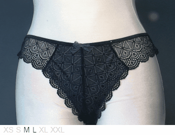 Hoxton Chic Sheer and lace Italian bikini