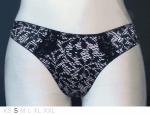 Hale Bob Silk and lace thong