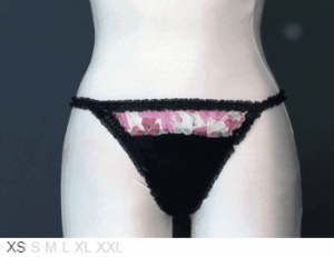 Hale Bob 93% modal, 7% spandex g-string