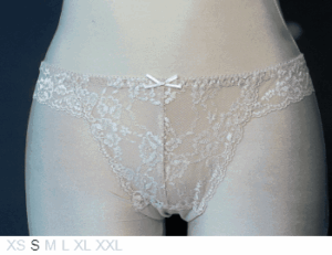 Honey Lingerie Sheer and lace thong