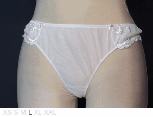 Janine Robin Audace dual layer sheer thong