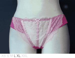 Jessica Intimates Lace tanga with poly sides