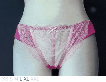 Jessica Intimates Lace tanga with poly sides