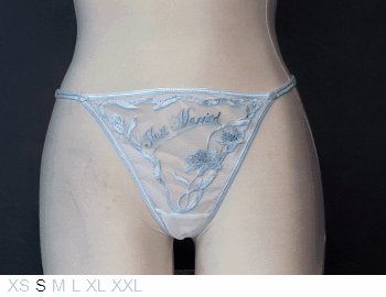 Jezebel Just Married sheer G-string