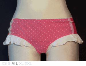 Les Jupons de Tess Soft nylon shorty with ruffles