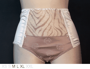 Les Jupons de Tess Satin and Leavers Lace brief