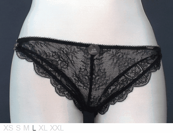 La Vie en Rose Lace string bikini with metal sides