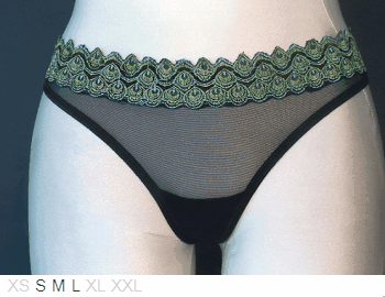 La Fee Verte Peacock Thong