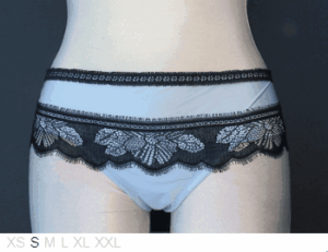 La Perla 70% polyamide shorty with lace layer