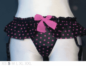 La Senza Skirted, Ruffled thong with garters