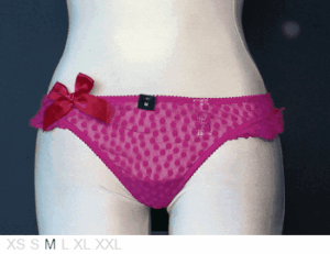 La Senza Sheer and lace ruffled thong