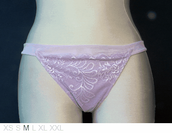 Le Mystere Sheer and lace Italian string bikini