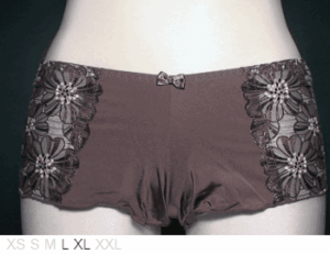 Linga Dore Poly hipster with lace sides