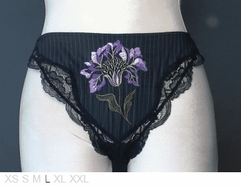 Lise Charmel Embroidered poly and lace-back bikini