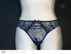 Lise Charmel Antinea Madame sheer and lace thong