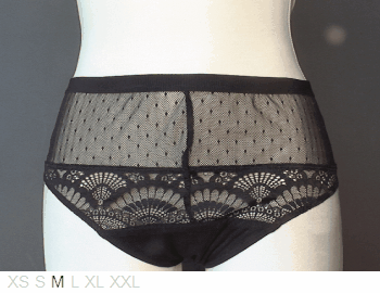 Loulette Lingerie Astor sheer and lace panty