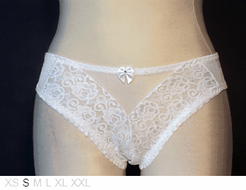 Lucitex Polyester and lace Brazilian tanga