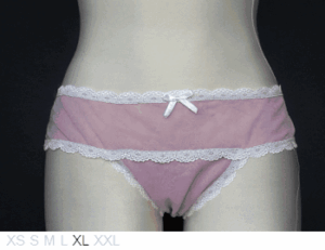 Marilyn Monroe Poly tanga with lace trim