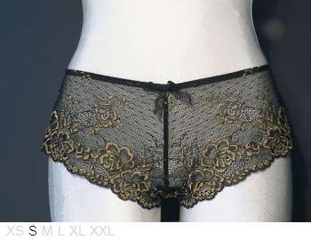 Millesia Sheer and lace shorty