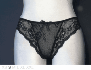Millesia Sheer and lace tanga