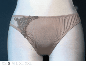 Millesia Beautiful poly and lace thong