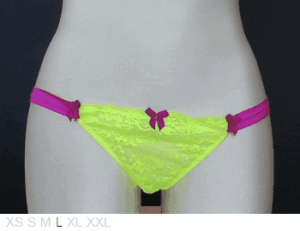 Mimi Holliday Sheer and lace string bikini