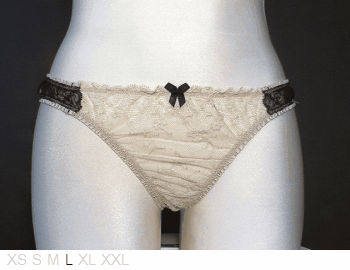 Mimi Holliday Bees Knees Silk and lace thong
