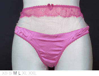 Mimi Holliday Fab sheer, lace, and silk brief