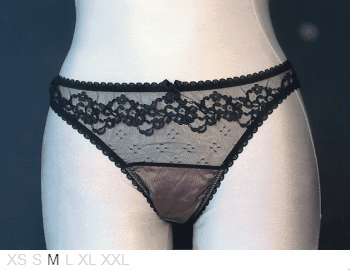 Mimi Holliday Lace-back silk and lace bikini