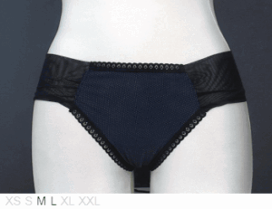 Moon Claire Lycra sheer wide side tanga