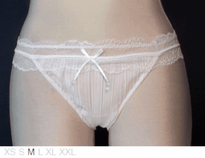 Moons Jones Sheer and lace bridal bikini