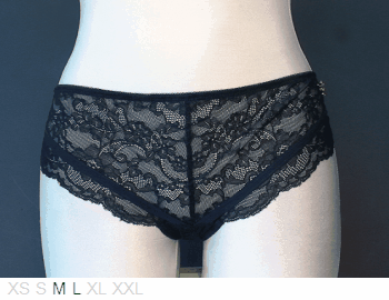 Nevaeh Silk lace and nylon/spandex hipster